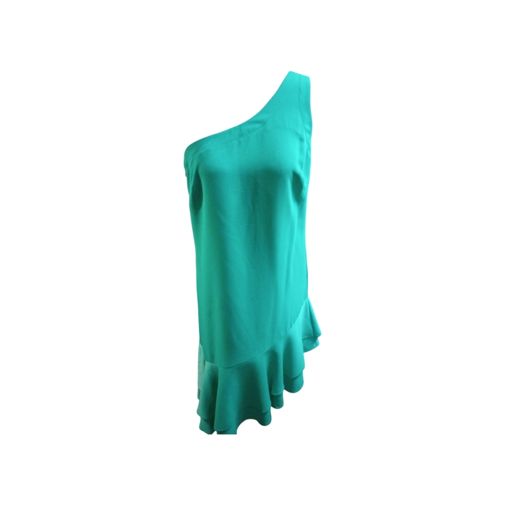 Trina Turk Turquoise Asymmetrical Dress, Unique!